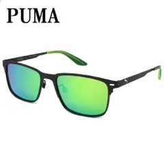 国内正規品 PUMA プーマ PJ0036S 002 サングラス アジアンフィット メガネ 眼鏡 UVカット 紫外線カット レディース グリーン ミラーレンズ ブラックのサムネイル