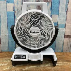Makita CF203D 扇風機 ホワイト ACアダプター付き マキタ CF203D/CF202D充電式ファン、コンパクト＆風量UP
