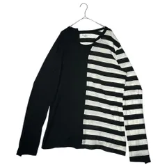 【極美品】Y's ヨウジヤマモト ボーダーカットソー　長袖　白×黒　M 極美品】Y's ヨウジヤマモト ボーダーカットソー 長袖 白×黒 M