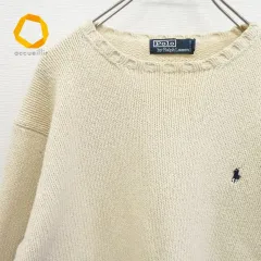 ポロラルフローレン PoloRalphLauren ヴィンテージ コットン ニット プルオーバー ポロ刺繍 846210