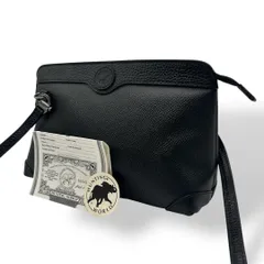 HUNTING WORLD ショルダーバッグ PVC レザー ブラック 2331