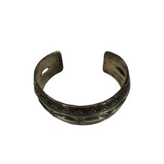 ナバホ NAVAJO STERLING 刻印 スタンプワーク シルバー バングル