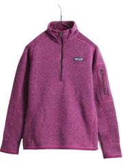【お得なクーポン配布中!】 16年製 パタゴニア ベターセーター 1/4 ジップネック レディース S Patagonia アウトドア フリース ニット ジャケット プルオーバー 杢 紫