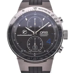オリス ORIS 673 7561 7064 BMWウィリアムズ クロノグラフ ラルフ シューマッハ 裏スケ 自動巻き メンズ箱・保証書付き E#125220のサムネイル