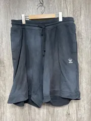 adidas アディダス 定番 ワンポイント刺 ハーフ パンツ size2XL/黒 ■◆ メンズ