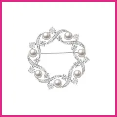 パール FH.bird ブローチ おしゃれ パール フォーマル 結婚式 真珠 リボン 花 ブローチ コサージュ お洒落 胸飾り 入学式 卒業式 お誕生日 記念日