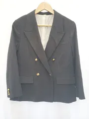 ◇ Θ Mila Owen ミラ オーウェン 長袖 テーラード ジャケット サイズ0 ネイビー系 ブラック系 レディース E  【1508060004673】