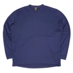 パタゴニア PATAGONIA 90s 90年代 Capilene キャプリーン ベースレイヤーカットソー 無地 MADE IN USA アメリカ製 アウトドア ヴィンテージ 古着 メンズ Tシャツ ロンT ネイビー 紺 L【中古】