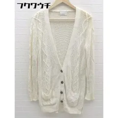 ◇ EGOIST エゴイスト 長袖 ニット カーディガン オフホワイト レディース 【中古】 【1101190009244】