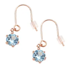 【3月 × ピンクゴールド】[Cream dot. クリームドット公式]フック 誕生月カラー 誕生月 誕生色 揺れる キュービックジルコニア 一粒ビジュー 小ぶり 大人 上品 エレガント きれいめ シンプル