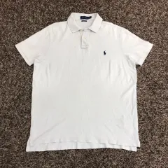 L ポロ Ralph Lauren(ラルフローレン) 白 半袖 カラー Tシャツ