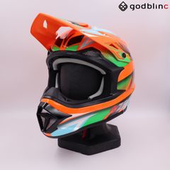 ZEALOT　マッドジャンパー2　GRAPHIC ORANGE/BLUE　XXLサイズ　MJ0016　オフロードヘルメット