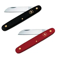 ビクトリノックス フローリストナイフ ストレート ／ 直刃 ステンレス ガーデニング フラワーアレンジメント 花 草木 フローリストカッター レッド ブラック 簡易パッケージ 東京堂 スイス製 【メール便】