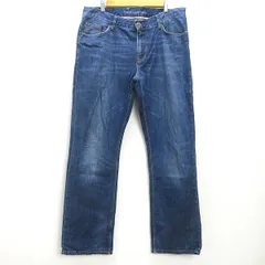 H■トミーヒルフィガー/TOMMYHILFIGER MERCER ストレートデニムパンツ ジーンズ【W36 L32】MENS■92【中古】