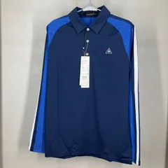 ルコックスポルティフ ルコック le coq sportif ゴルフ ロングスリーブポロシャツ メンズ L サイズ QGMMGB01 ネイビー 紺