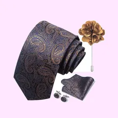 Color:ネイビー [MaRowsm] [マローサム] ネクタイ フォーマル 花柄 ビジネス 就活 高級 ストライプ 結婚式 ペイズリー (紺)