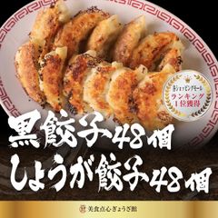 餃子 取り寄せ 冷凍餃子 お取り寄せグルメ ぎょうざ 冷凍 [美食点心ぎょうざ館] 黒餃子&しょうが餃子セット（16人前／96個）沖縄・離島発送不可