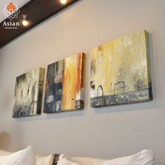 絵画 インテリア アートパネル 3枚 抽象画 モダン 北欧 壁掛け 玄関 おしゃれ アート 絵 大型 大きい アジアン バリ 40×40 (30)
