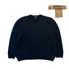 00s HARRITON V NECK SWEATER NAVY XXL UT-2304-030