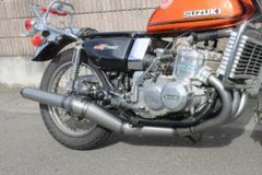 ホンダ CBX400F CBR400F サタケ 手曲げ黒鉄マフラー45パイ - メルカリ
