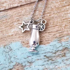 煌めく美味しさのレモネードネックレス ー レモン ステンレスチェーン ネックレス レディース メンズ 雑貨 面白い 夏 飲み物 プレゼント プチギフト 贈り物 爽やか 可愛い 個性的 ユニーク アクセサリー ー 000807