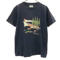 snowpeak スノーピーク 半袖 Tシャツ M ブラック系 メンズ 古着
