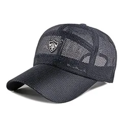 ネイビーブルー_55.0-60.0 cm [AXIAO] メンズ メッシュキャップ 春夏・ランニング アウトドア・ メッシュ通気構造・超軽量・速乾性・熱中症対策 夏 帽子 通気性あり UVカット 紫外線対策 日よけ ベースボールキャップ (ネイビーブルー)