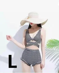 ビキニレディース 水着レディースビキニ格子柄セパレートクロスストラップ水着