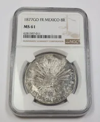 1750 Mexico Silver Pillar 8 Reales NGC Uncirculated Details