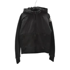 adidas (アディダス) クライマヒート アームロゴ ジップアップ ジャケット ブラック CZ2917のサムネイル