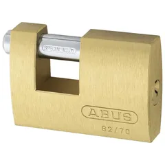 ABUS(アバス) カンヌキ式シリンダー南京錠 モノブロック 82-70 1