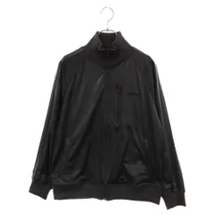 adidas (アディダス) 00S フェイクレザーサイドライン ジップアップトラックジャージ ジャケット ブラック JD2001