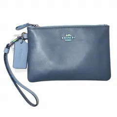 コーチ COACH タグ付き リストレット ポーチ 定期入れ 小物入れ チャーム ブルー系 X