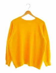 チャンピオン Champion 70s 70's 70年代 バータグ USA製 無地ラグランスウェット スウェット イエロー Lサイズ 103MT-2136