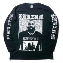 新品■BURZUM カニエ・ウエスト 正規品 ロングスリーブTシャツ 長袖 Black Metal