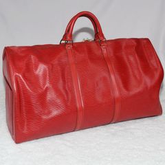 LOUIS VUITTON エピ ボストンバッグ レッド - メルカリ