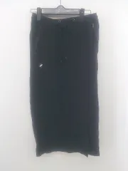 ◇ PLST プラステ ワンポイント 裾ジップ ストレッチ 膝下丈 タイト スカート サイズ2 ブラック レディース E  【1303140026374】のサムネイル