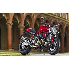 絵画風 壁紙ポスター (はがせるシール式) ドゥカティ モンスター 821 2015年 DUCATI キャラクロ DMNS-001W1 (ワイド版 921mm×576mm) ＜日本製＞ ウォールステッカー お風呂ポスター