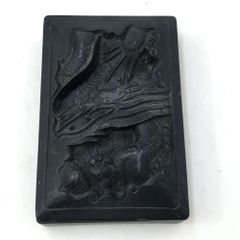 書道用具 龍の彫刻入り 硯 蓋付き - メルカリ