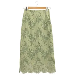 Spick & Span (スピックアンドスパン) ■ ① 22060200903010 ラッセルレーススカート レディース グリーン 36