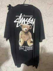 old stussy ブルゾン ブラック ベア くま 王冠タグ フェード 90s old stussy ブルゾン ブラック ベア くま 王冠タグ フェード 90s