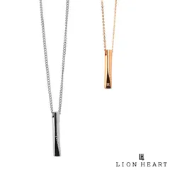 ライオンハート プリズム ペアネックレス ダイヤモンド＆サージカルステンレス316L メンズ レディース ブランド カップル 記念日 LION HEART