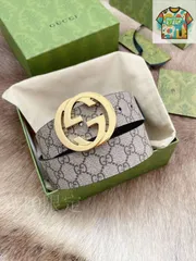 【今日特価】Gucci グッチ ダブル G 4.0cm ベルト-1