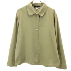 SAG HARBOR 90s オールド 長袖 丸襟 シャツ 16 ベージュ レディース 古着