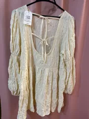 ୨୧ ⑅  W closet ダブルクローゼット　ワンピース　チュニック　リボン　アイボリー ⑅୨୧のサムネイル