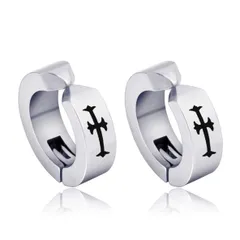 【新着商品】ALOHAMONI (アロハモニ) フェイクピアス イヤーカフ イヤリング ブラック シルバー 黒 銀 両耳 2個 セット フープ リング ノンホール フェイク ピアス レディース メンズ ユニセックス 男女兼用 バネ式 スプリング 挟むだけ 簡単