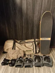 【K-1322】GRAVITY グラビティー スケートボード 36プールモデル K2 プロテクターLサイズセット ケースつき