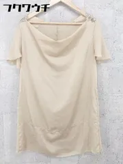 ◇ alcali アルカリ スパンコール 半袖 ミニ チュニック ワンピース ベージュ レディース 【中古】 【1002802444159】のサムネイル