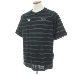 【ほぼ新品】人気色 シュプリーム アンブロ ゲームシャツ サッカー 黒 Supreme®/Umbro® Stripe Soccer Jersey | Supreme 25ss