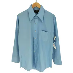ユーズドフルギ USED古着 ROMELLI HUGHES＆HATCHER デカ襟 襟芯 ポリコットン L/S ドレスシャツ メンズ  DOU-1